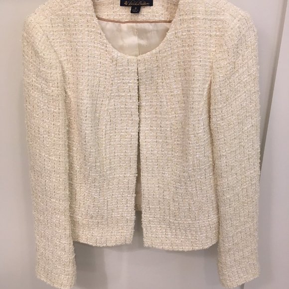 Brooks Brothers Jackets & Blazers - Brooks Brothers white tweed jacket size 6